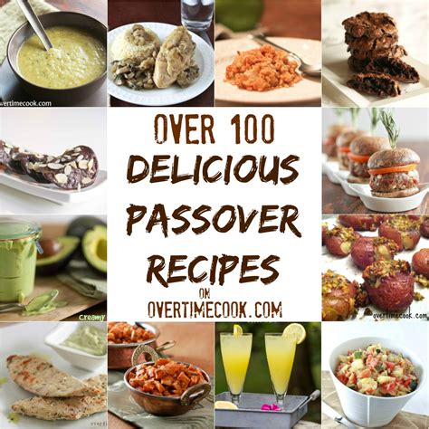passover recipes - passover food and menu
